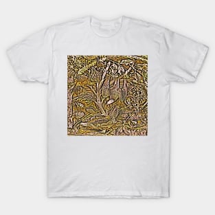 Bird In Tree Relief #1a T-Shirt